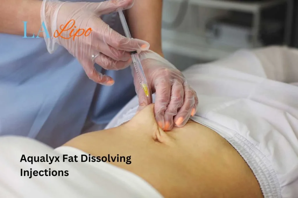 woman having fat dissolving injections Greater London (Hillingdon) in the stomach
