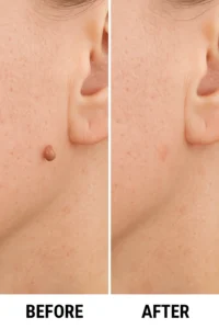 Skin tags removal Greater London (Hillingdon) before and after